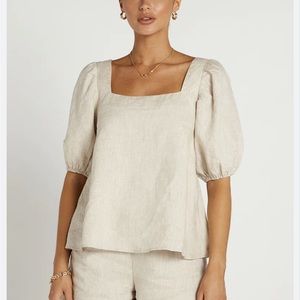 DISSH Cream Puff Sleeve Top